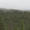 Blick zum Inarisee, im Nebel zu erahnen