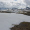 Im Juni gibt es noch große Schneeflächen auf dem Sognefjellet