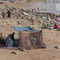 Einheimische Familie am Strand von El Ouatia