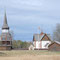Typische kleine Kirche im mittleren Schweden