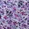Baumwolle Blüten, lila/ grau, 110cm breit, 0.5m 9.00€