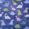 Baumwolle Dinos auf royalblau, 140cm breit, 6.00€