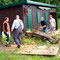 10.6.2012 Holzarbeiten - im Bild: Lainerhof Quartett