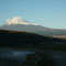最後は富士川を下り、東名で海老名に戻りました。富士川SAから望む富士山です。
