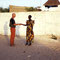 "shaking hands in Afrika"  /  Mbour / Senegal, 2000