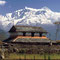 Thront unübersehbar über dem Hochland um Pokhara: Das Anapurna-Massiv. 1986 - © Rüdiger Marggraf