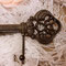 Handtuchhalter Küche Bad shabby alter Schlüssel Metall