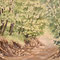 El sendero de mi padre 2017, Artista Leonardo Calvo, watercolor, acquarello, acuarela