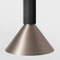 black anodised-silver bronze brushed anodised