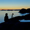 Warten auf die blaue Stunde in Lindesnes, Norge