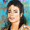 "MJ-Pop" (2022), 80 x 80 cm, MixedMedia on canvas