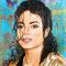 "MJ-Pop" (2022), 80 x 80 cm, MixedMedia on canvas