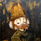  Der Goldene Helm (2023), 80 x 80 cm, MixedMedia on canvas
