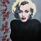 Marilyn in black (2011), 100 x 80 cm,  Acryl auf Leinwand