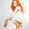 Ruhendes Feuer (2012), 100 x 80 cm,  Acryl auf Leinwand