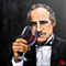 ¡Salud! Don (2024), 80x80 cm, Acryl auf Leinwand