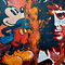 Wer ist das ? (2011), 60 x 80 cm,  Acryl auf Leinwand