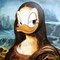 Duck-Lisa (2023), 80 x 80 cm,  acrylic on canvas