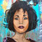 "Whitney" (2022), 80 x 80 cm, MixedMedia on canvas