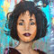 "Whitney" (2022), 80 x 80 cm, MixedMedia on canvas