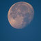 08.07.2020 - Am Morgen zeigt sich der, im abnehmen befindliche Mond noch von seiner vollen Größe