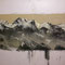 "erstes Licht auf der Dreiherrenspitze im Krimmler Archental"  90 cm x 210 cm, Acryl auf Leinen 