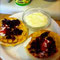waffles w/butter, jam and lemon yogurt