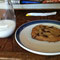 cookie, milk