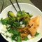 Ramen w/broccoli, ginger, cilantro
