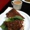 Club sandwich and coffee (Uncommon Grounds)