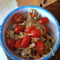 pasta salad w/ tomatoes added