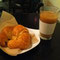 earl grey w/ plain (amazing!!!) croissant at Trubu 
