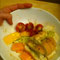 cheese, tomatoes, bread w/ olive oil (shouldn't have but I was still hungry!)