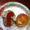 1/2/13 bread w/ blue cheese, tomato & red pepper