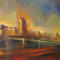 WV 177, Kaiserdamm, Berlin, 2001, 30x40cm, Knobelsdorffbrücke+Epiphanienkirche (V)