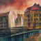 WV 204, Kaiserdamm, Berlin, 2001, 30x40cm, Kaiserdammbrücke + Saldernstr. (V)