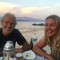 Fabrizio and Sari in Nikiana (Lefkada) having a nice dinner 