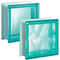 Bild: Design Pegasus Q19 Glasbaustein Glasstein Glass Blocks Glasbausteine-Center Glasbausteine-Center.de Glassteine Glasbausteine Clearview Vollsicht Wave Wolke Turchese Türkis Turquoise    Staklo Blokovi. Briques Blocs de verre Bloques de vidrio  Blocos