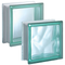 Bild: Design Pegasus Q19 Glasbaustein Glasstein Glass Blocks Glasbausteine-Center Glasbausteine-Center.de Glassteine Glasbausteine Clearview Vollsicht Wave Wolke Green Grün Verde Cam Bloklar Стеклянные блоки klaasplokid كتل الزجاج stikla bloki vitrum Bloc