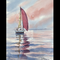 Marina acquarello, acuarela, watercolour,  artista Leonardo calvo