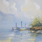 Marina acquarello, acuarela, watercolour,  artista Leonardo calvo