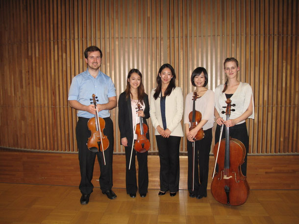 Toki Quartet with composer Yuka Takechi, at Tokyo University of Arts