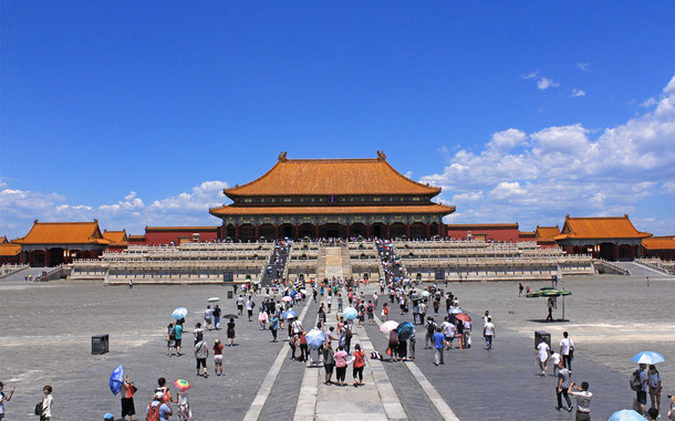 世界遺産「北京と瀋陽の明・清朝の皇宮群(中国)」の紫禁城・太和殿(金鑾殿)