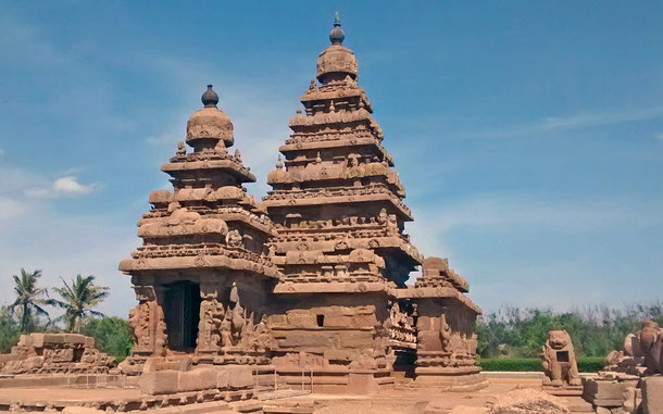 世界遺産「マハーバリプラムの建造物群（インド）」の海岸寺院