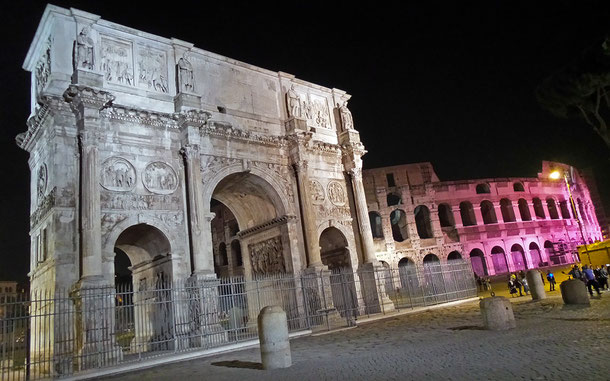 世界遺産「ローマ歴史地区、教皇領とサン・パオロ・フォーリ・レ・ムーラ大聖堂(イタリア/バチカン共通)」、コンスタンティヌス凱旋門