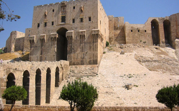 シリアの世界遺産「古都アレッポ」のアレッポ城