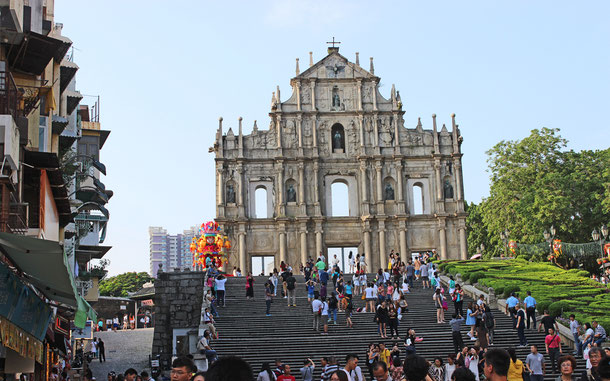 世界遺産「マカオ歴史地区(中国)」、聖ポール天主堂跡