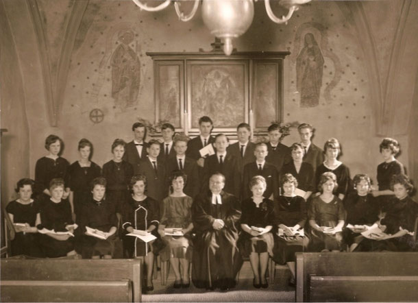 Konfirmation 1961 in der Kirche zu Kirchdorf/Deister