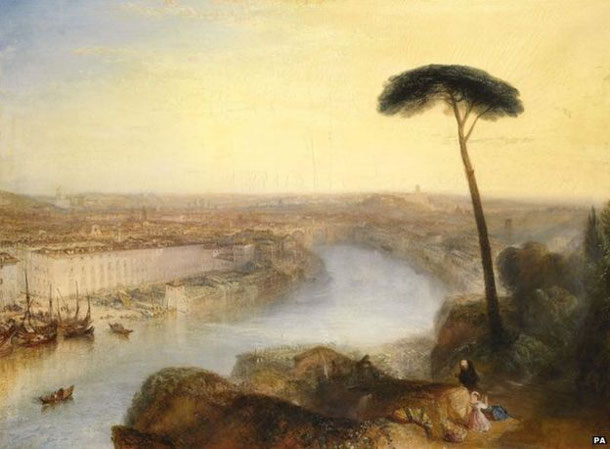 Depicting the Italian capital from the Aventine Hill, the work was in "exceptional, untouched, original condition", the auctioneer said.