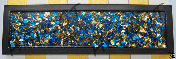 Hadcat resin tray blue-gold